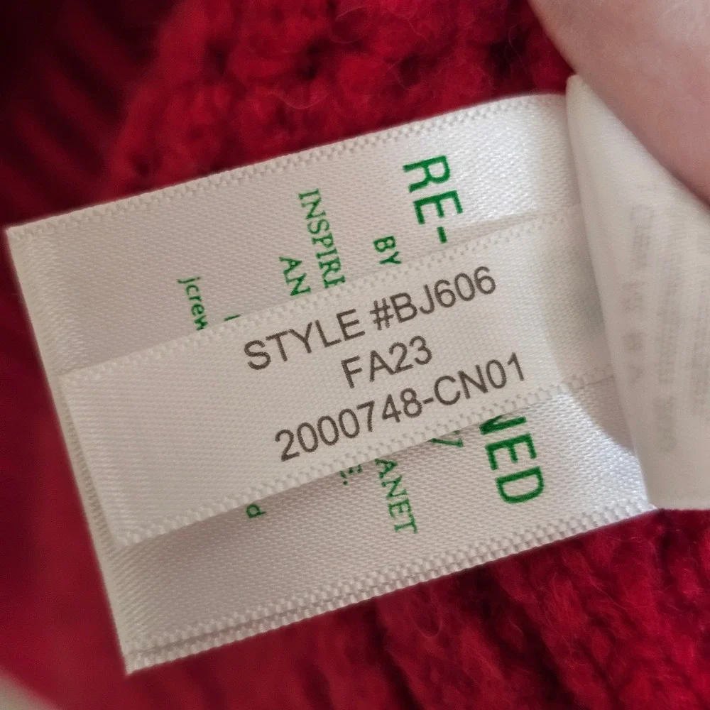 J.Crew Womens XL Pink Cable Knit Cardigan Oversized Button Front Sweater - Picture 10 of 13